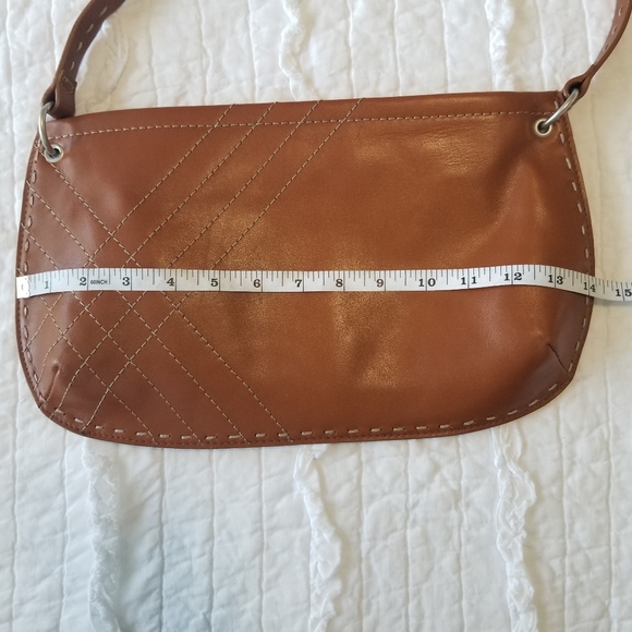 GAP 100% Genuine Leather Bag Brandy Brown EUC - Picture 14 of 16